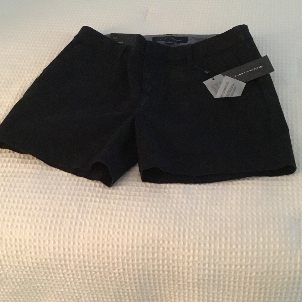 Tommy Hilfiger Black High-Waist Women's Shorts